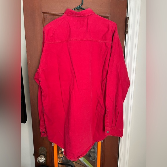 Vintage 90s Levis Two Pocket Red Tab Button Down Shirt - Men’s Large - Picture 4 of 5